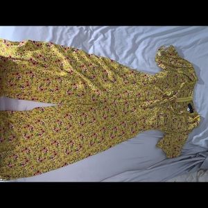 Flowy Floral Yellow Jumpsuit